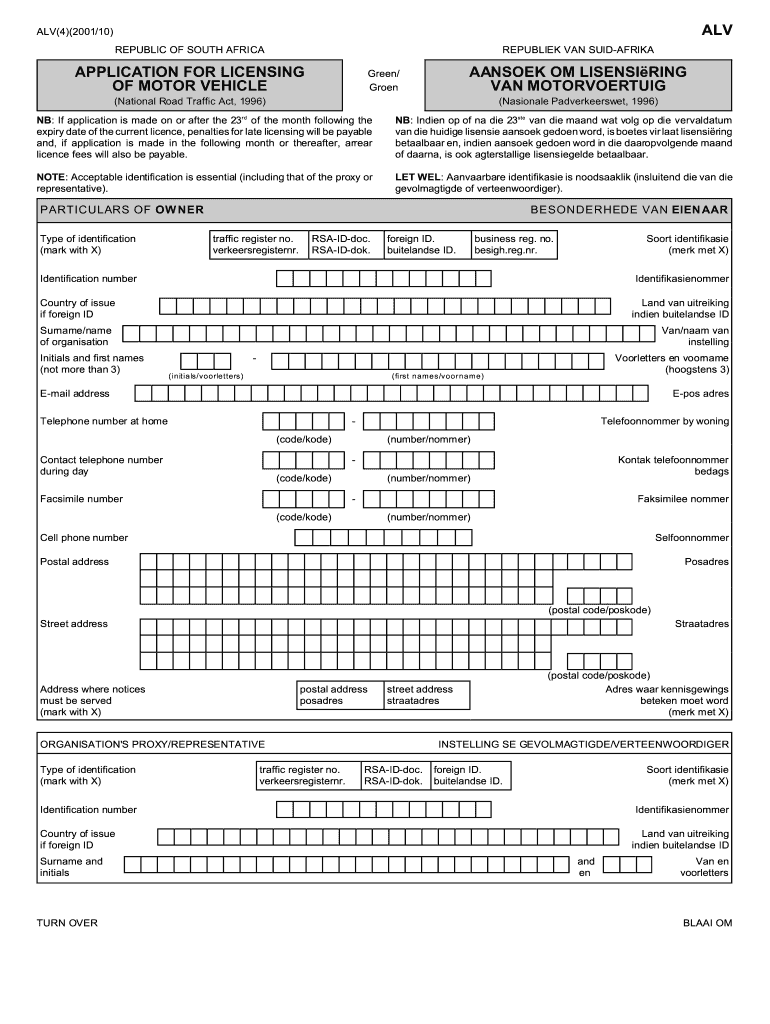 Vehicle Licence Renewal Post Office Form Fill Out And Sign Printable 