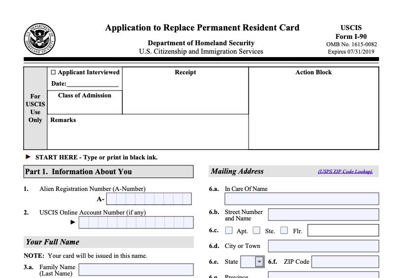 What Is The USCIS I 90 Form A Guide By Boundless Immigration