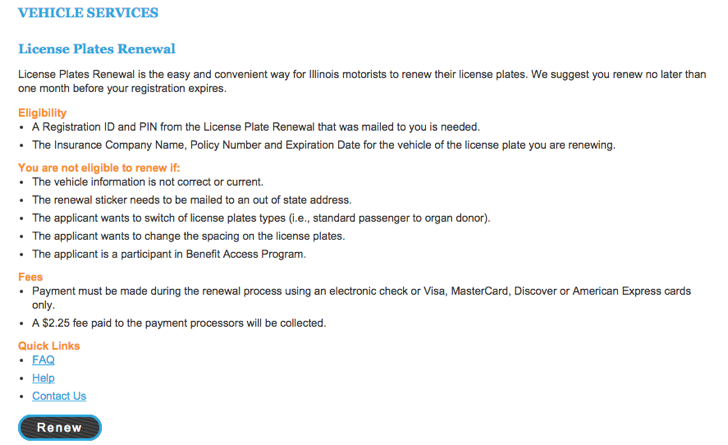 Www cyberdriveillinois How To Renew An Illinois License Plate Online